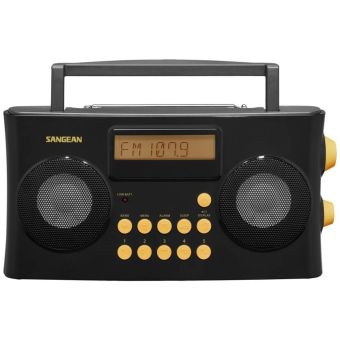 Sangean PR-D17 FM/AM Radio with Speech Output & Accessible Keypad – Black