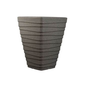 Sankey Tall Square Trojan Planter 40cm Granite