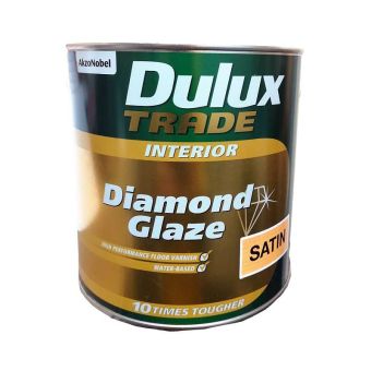 Dulux Trade Interior Diamond Glaze Clear Floor Varnish - Satin 2.5L