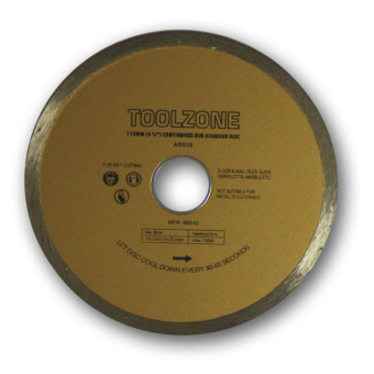 Diamond Cutting Disc - 115mm (4 1/2") - Continuous
