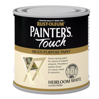Rust-Oleum Painter's Touch Interior & Exterior Heirloom White Gloss Multi-Purpose Paint - 250ml