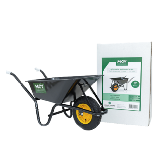 Moy Black Pressed Wheelbarrow 80L