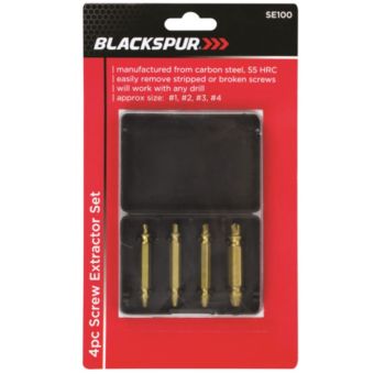 Screw Extractor Set - 4 pieces