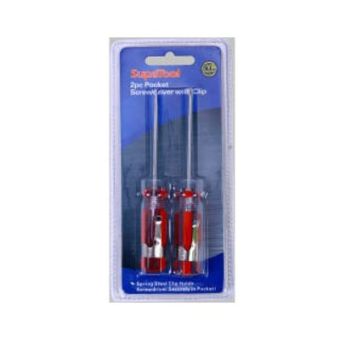 SupaTool Pocket Clip Screwdriver Set 2 piece