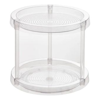 Selena 2-Level Turntable 24cm | Rotating Storage Organiser