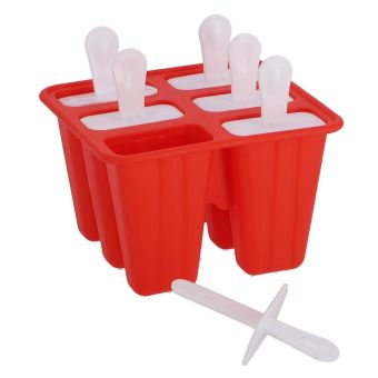 Silicone Ice Lolly Moulds I Assorted Colours I 6 Piece
