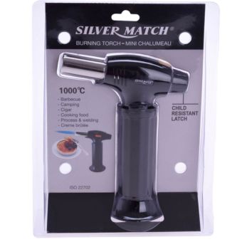 Silver Match Creme Brulee Burner