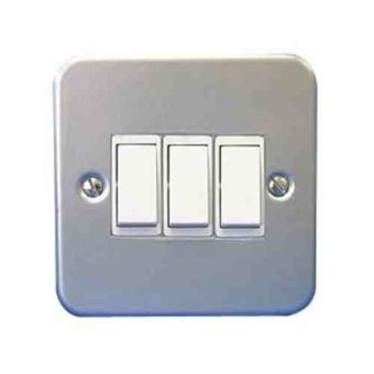 3G 2W Metal Clad Switch BS EN