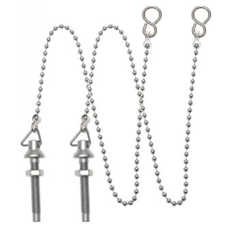Sink Ball Chain with S Hook and Bolt Plug - Each