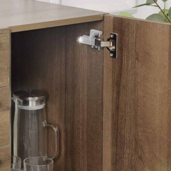 Ksix Pack of 4 Hinge LED Lights Cabinet Motion Switch Warm White 3000K Battery Powered