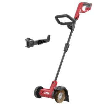 SKIL 0680CA Brushless Cordless Patio Cleaner with Dual Brushes & Easy Storage