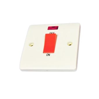 Cesco Slimline 45A DP 1 Gang Switch