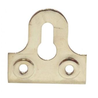 Nickel Plated Slotted Glass Plate 1 1/4" / 32mm - Each