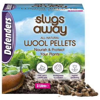 Slugs Away Wool Pellets 3L – Organic Natural Slug and Snail Deterrent for Gardens and Vegetable Patches