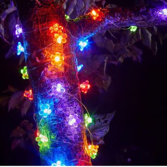 Smart Garden Flower Firefly Solar Multicoloured String lights - 30 LED