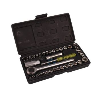 40 Piece 1/4" and 3/8" Basic Socket Set