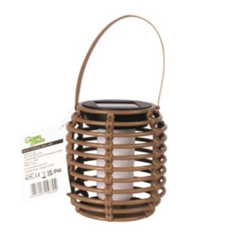 Green Blade Solar Flickering Table Lamp – Warm LED Outdoor Garden Light