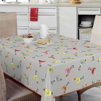 Spring Chicken Oilcloth - Price per metre