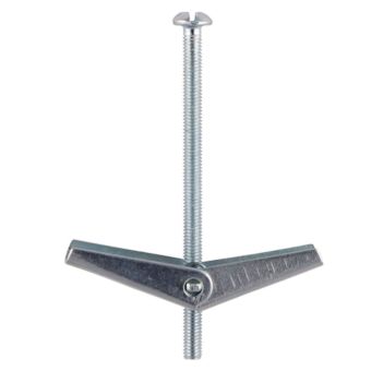 Spring Toggle Fixings M5 x 50 Zinc Plasterboard Anchors I Pack of 4