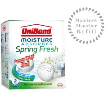 UniBond Small Bubble Moisture Absorber Refills - PowerTab 3in1 Spring Fresh