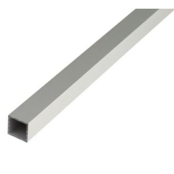Square Profile Anodised Aluminium Silver - 25 x 25 x 1.5 / 1m
