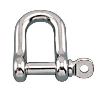Straight D Shackle with eye bolt