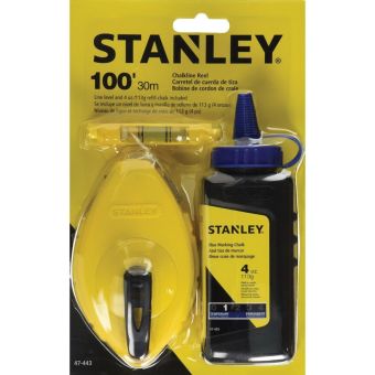 Stanley Chalk Line Reel Line Level & Chalk Set