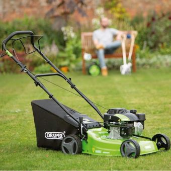 Steel Deck Petrol Lawn Mower 420mm 132cc3.3HP