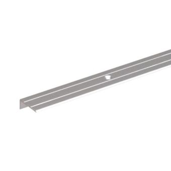 Step Edge Profile Anodised Aluminium Silver - 21 x 21 x 1.8 / 1m