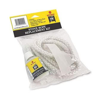 Hotspot 6mm X1.5m Stove Rope Kit With Heatbond Adhesive