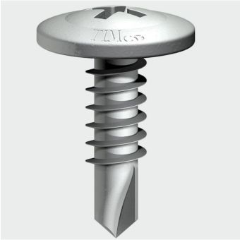 Low Profile Wafer Head Self-Drill Screw 4.8mm x 22mm (Pack of 200)