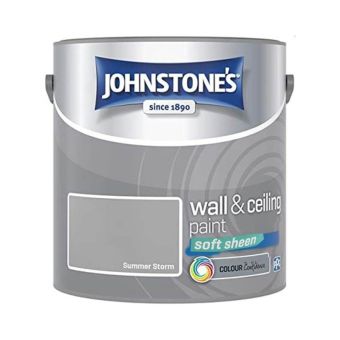 Johnstones Wall & Ceiling Soft Sheen Paint - Summer Storm 2.5L