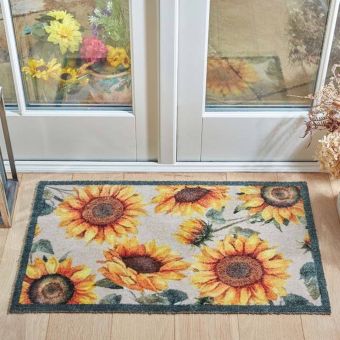 Sunflowers Ritzy Rug 45x75cm – Indoor Absorbent Door Mat