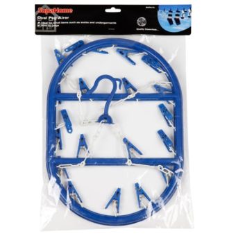 SupaHome Oval 20 Peg Blue Airer