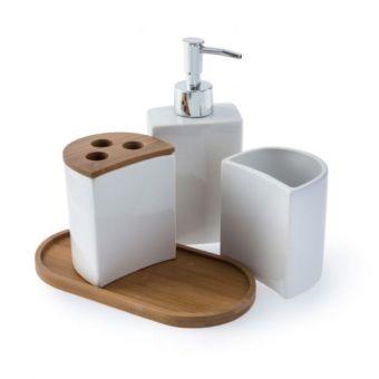 Blue Canyon Aria Bath Accessory Set - 4 Piece