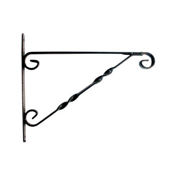 Blossom Hanging Basket Bracket 12″ Black