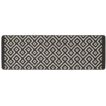 My Mat Stain Resistant Cosy Geo Charcoal 65cm x 150cm