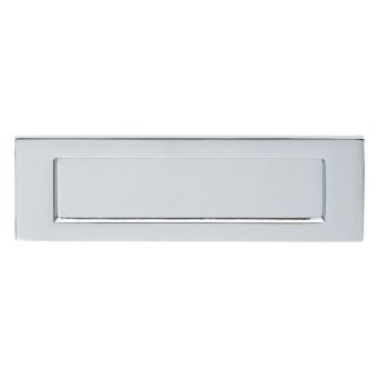 Chrome Victorian Plain Letter Plate - 257 X 81mm