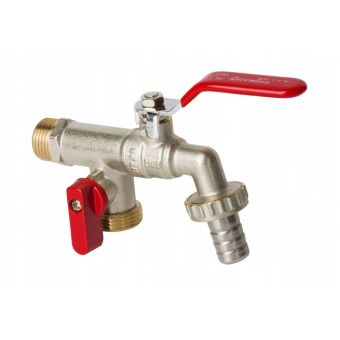 Draw-off Ball Valve Tap with double throttle