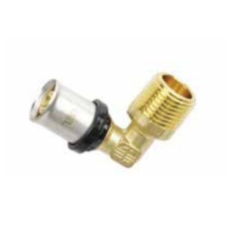 Press Male Elbow 20mm x 3/4"