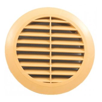 Beige Round Vent - 100mm