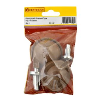 Furniture Castors - Peg Fix 45mm