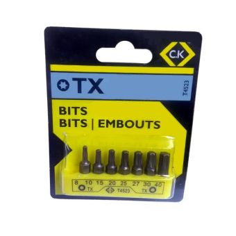 C.K TX Screwdriver Bit Clip Set - 8 Piece