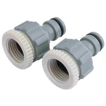 1/2" & 3/4" BSP Tap Connectors (Twin Pack)