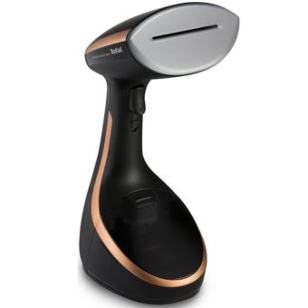 Tefal Access Steam Care Handheld Clothes Steamer - Black & Copper | Fast Crease Removal and Fabric Refresh