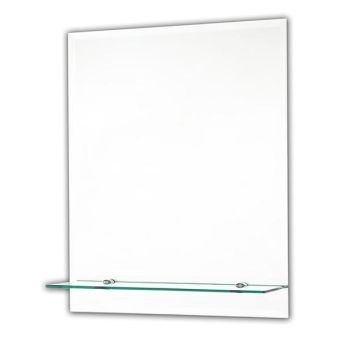 Single Shelf Rectangular Mirror 50cm X 40cm