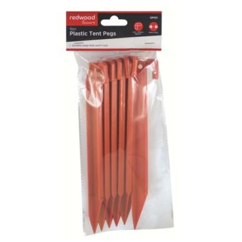 Tent Pegs - Plastic 6 Piece