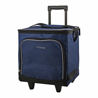 ThermoCafe Wheeled Cool Bag 28L | Insulated Cooler with Wheels, Telescopic Handle and Front Pocket