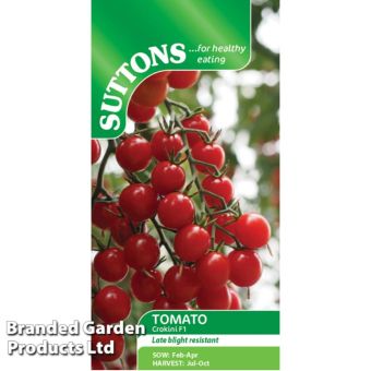 Tomato ‘Crokini’ F1 Seeds | Blight-Resistant Cherry Tomato with Heavy Yields