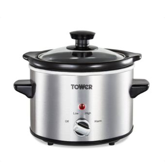 Tower Stainless Steel Slow Cooker 1.5L